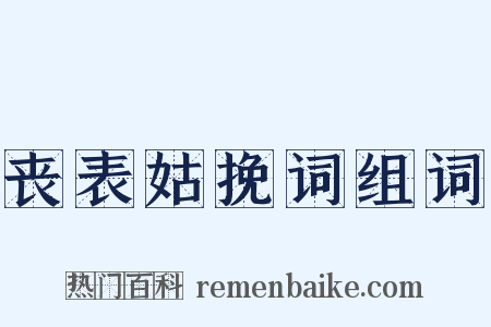 丧表姑挽词组词是什么意思的图片